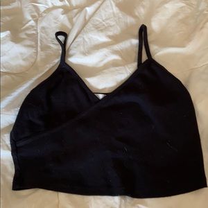Black crop top